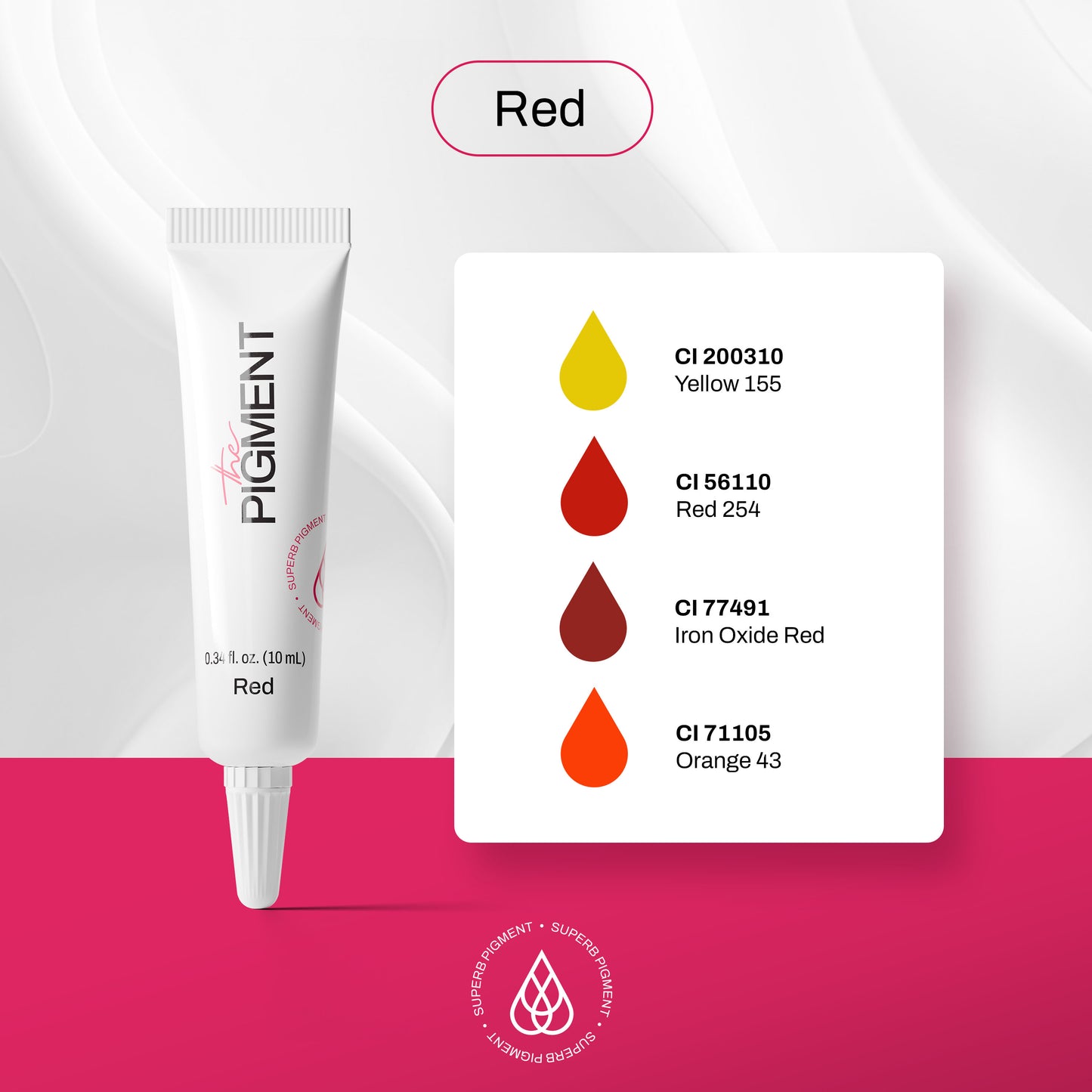 Microblading Pigment - Red - 10ml