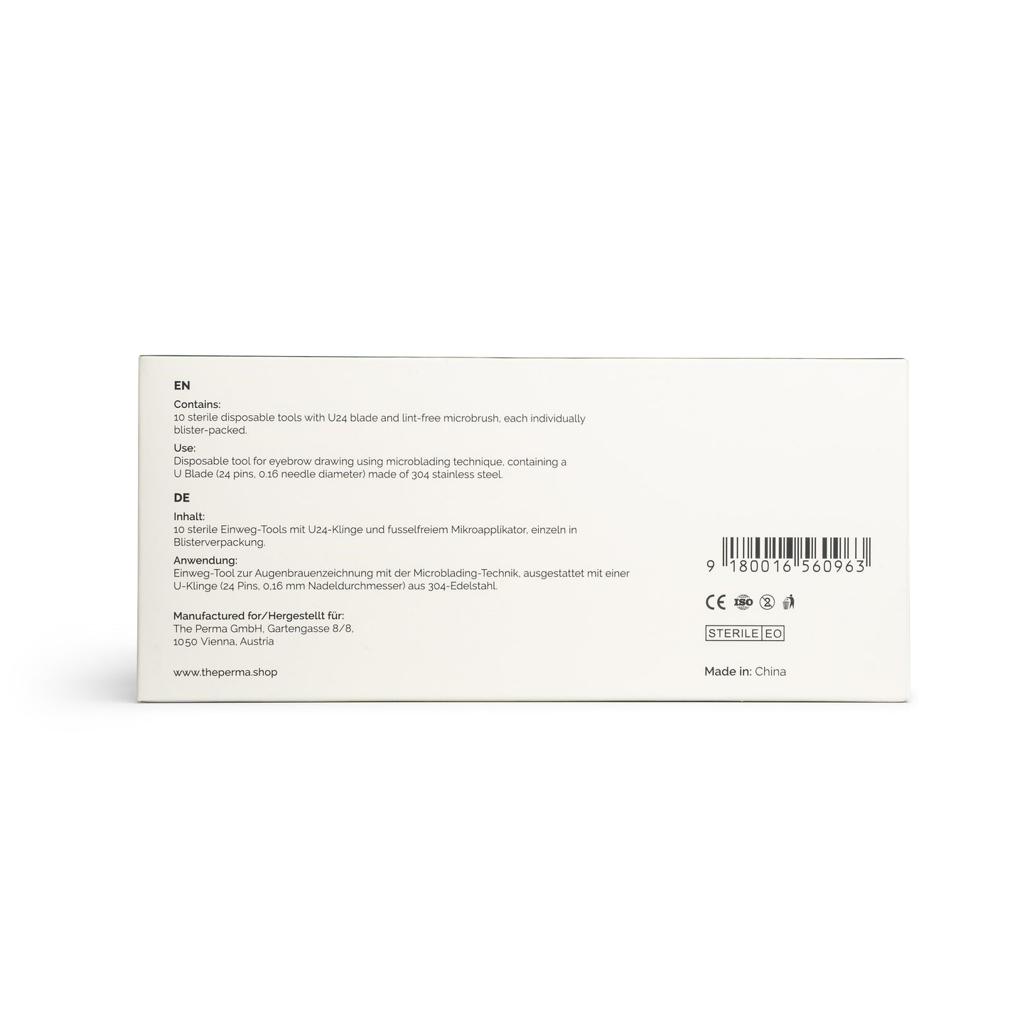 The Perma – Jednorázové čepelky na microblading 10 ks – U24 0.16